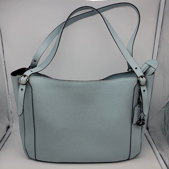 Coach Alana Tote C8353 Aqua Blue - Picture 1 of 8